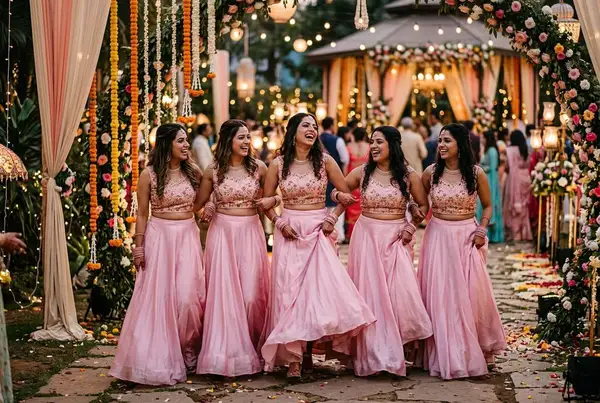 Bridesmaid outfit coordination India